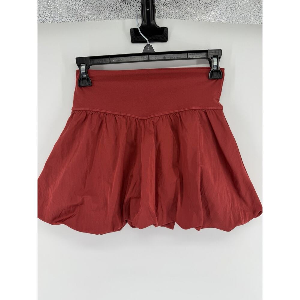 Offline By Aerie Real Me Bubble Skirt Skort Size Small Burgundy Red